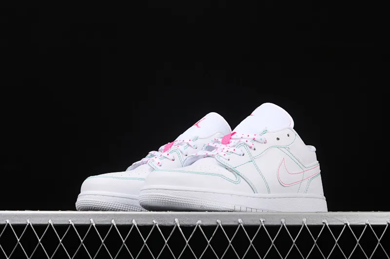 All categories Air Jordan Jordan series basketball shoes Air Jordan 1 Low Air Jordan 1 Low Shadow AJ1 Joe 1 pink line low-top cultural and leisure sports sneakers 554723-101